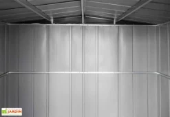 Abri De Jardin En Acier Galvanisé Imitation Bois 4 M² -Refuge Jardin interieur cabanon jardin metal