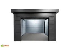 Garage En Métal Avec Porte Motorisée – 19,3 M² -Refuge Jardin interieur garage metal telluria