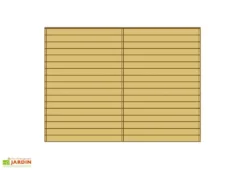 Paroi Avant/Arrière Pleine Pour Carport Modulable Solid 5x5m