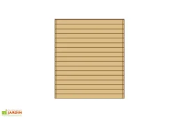 Paroi Avant/Arrière Pleine Pour Carport Modulable Solid 3x5m