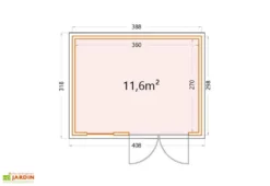 Abri De Jardin En Métal Eleganto Plus – 11,6 M² -Refuge Jardin plan abri jardin metal eleganto plus