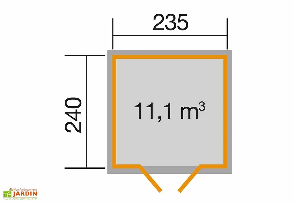 Abri De Jardin En Bois D’épicéa 219 Weka-Line T1 - 5,64 M² 4 Abri De Jardin En Bois D’épicéa 219 Weka-Line T1 - 5,64 M² – Image 4