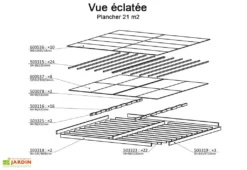 Plancher Pour Chalet En Bois Habitable Isolé Decor Home -Refuge Jardin plancher bois abri jardin chalet habitable isole decor home 2