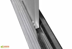 Abri De Jardin En Acier Galvanisé Gris Anthracite 8 M² -Refuge Jardin porte coulissante cabane jardin acier galvanise gris anthracite