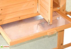 Poulailler Pavilly (0,9x2,3x1,5) -Refuge Jardin poulailler bois pavilly 2