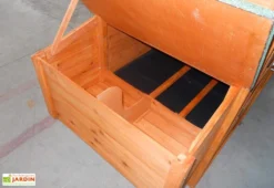 Poulailler Monchy (1,98x0,75x1m) -Refuge Jardin poulailler po2070 3