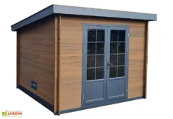 Abri De Jardin En Aluminium Et Composite – 10 M² -Refuge Jardin profil droit abriteck