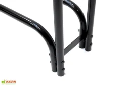 Porte-bûches En Acier Inoxydable Avec Housse En Polyester – 126 Cm -Refuge Jardin range buches exterieur acier 1