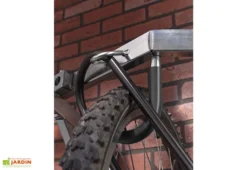 Mottez Range-vélo Mural En Acier Avec Crochets Gainés – 6 Vélos -Refuge Jardin range velo mural 6 velos