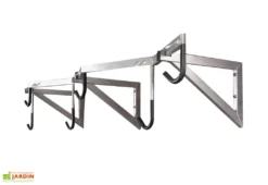 Mottez Range-vélo Mural En Acier Avec Crochets Gainés – 6 Vélos