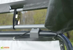 Bâches Latérales Pour Enclos Animaux En Polyéthylène 370 X 170 Cm -Refuge Jardin sangles baches laterales enclos animaux vert