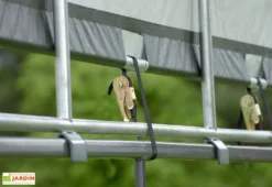 Toiture Souple Pour Enclos Animaux En Polyéthylène 13,7 M² -Refuge Jardin sangles toiture souple box chevaux polyethylene