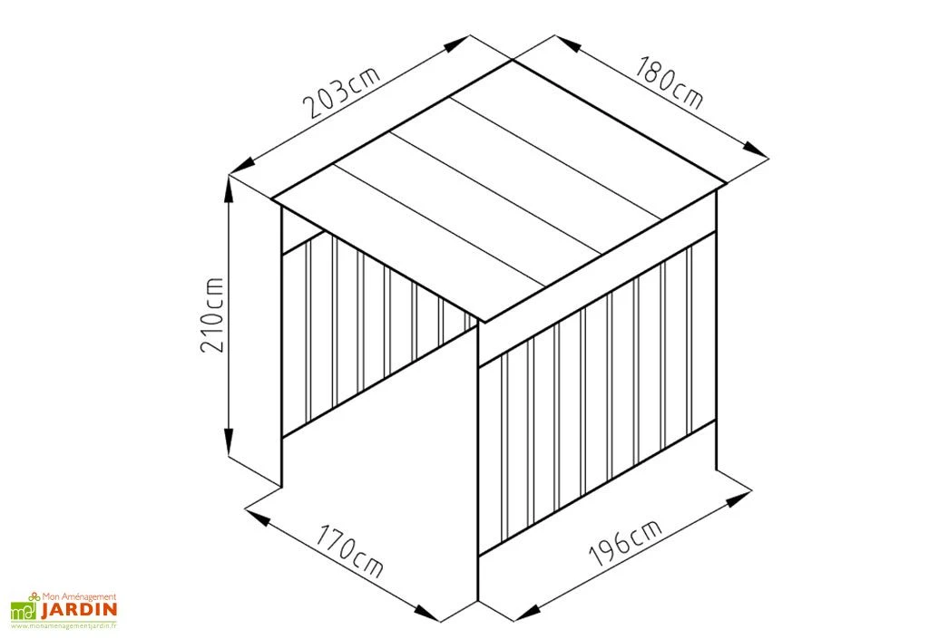 Abri à Vélo En Acier Anthracite 3,6 M² 5 Abri à Vélo En Acier Anthracite 3,6 M² – Image 5