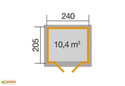 Refuge Jardin -Refuge Jardin schema dimensions remise jardin bois weka