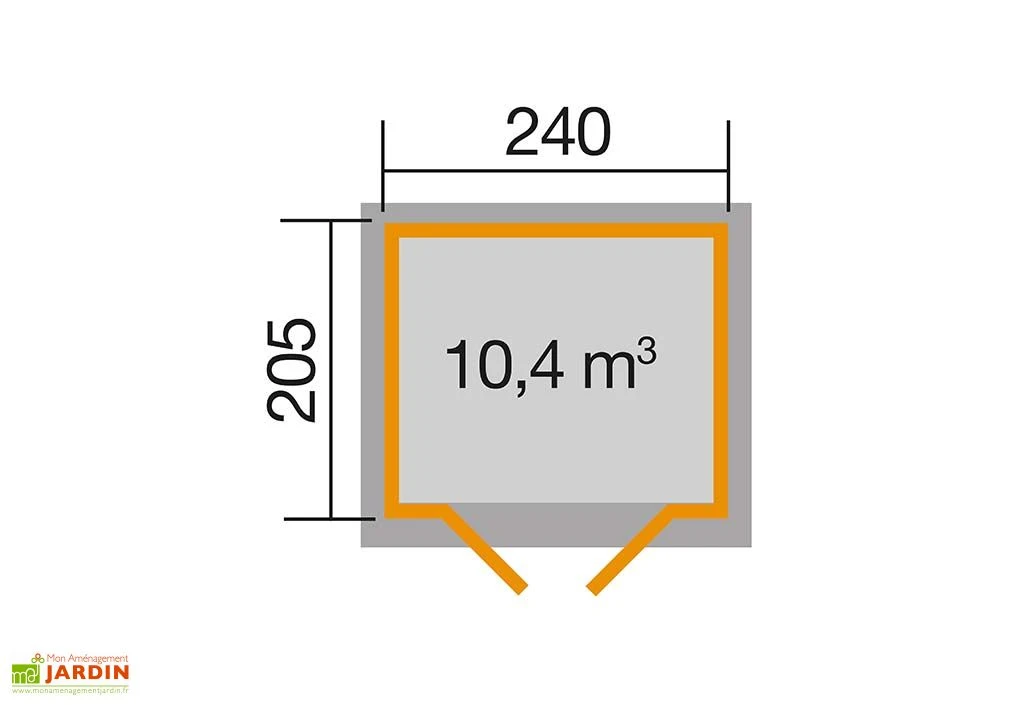 Abri De Jardin En Bois D’épicéa Anthracite – 4,9 M² 2 Abri De Jardin En Bois D’épicéa Anthracite – 4,9 M² – Image 2