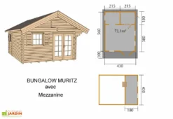 Bungalow De Week-end Muritz (430x560x359) 11 Bungalow De Week-end Muritz (430x560x359) -Refuge Jardin schema muritz15543563000