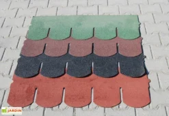 Carport En Bois Traité Alaska - 23,3 M² -Refuge Jardin shingle vert noir rouge marron carports jagram