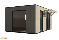 Studio De Jardin Modulable En Bois De Sapin Brut Como 19 M² -Refuge Jardin studio jardin modulable bois sapin brut como 19 m 1