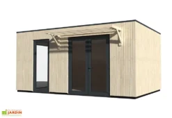 Studio De Jardin Modulable En Bois De Sapin Brut Como 19 M² -Refuge Jardin studio jardin modulable bois sapin brut como 19 m