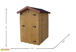 Toilettes Sèches D'extérieur 120 X 120 Cm En Bois Massif -Refuge Jardin toilettes seches ecologiques 6